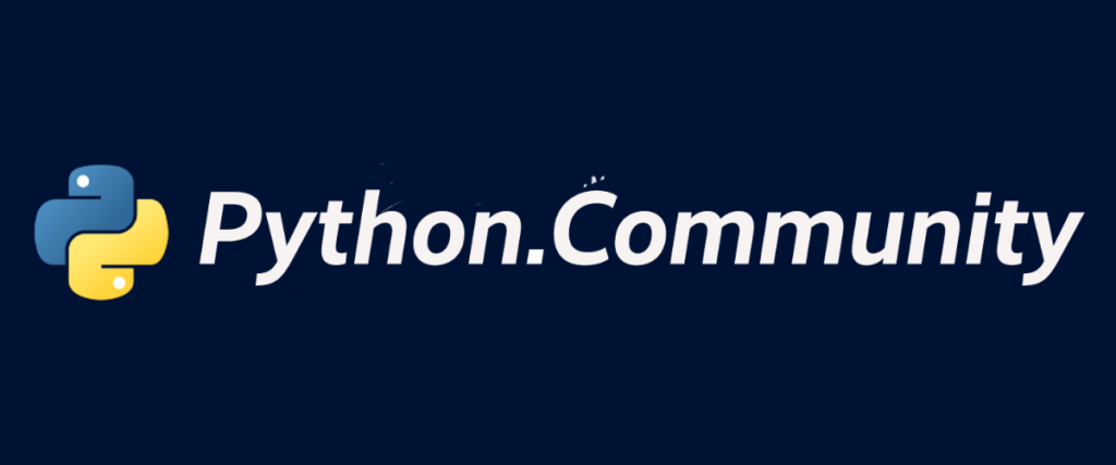 Python possui uma grande comunidade.