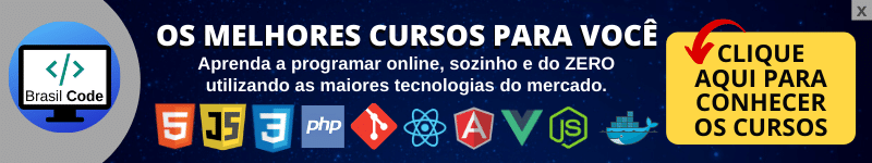 banner cursos online - Brasil Code